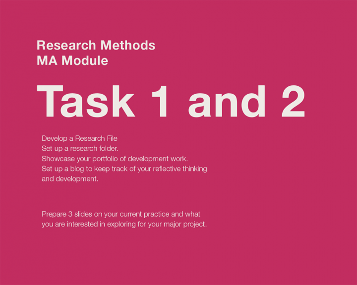 Research Methods – Tasks 1 and 2